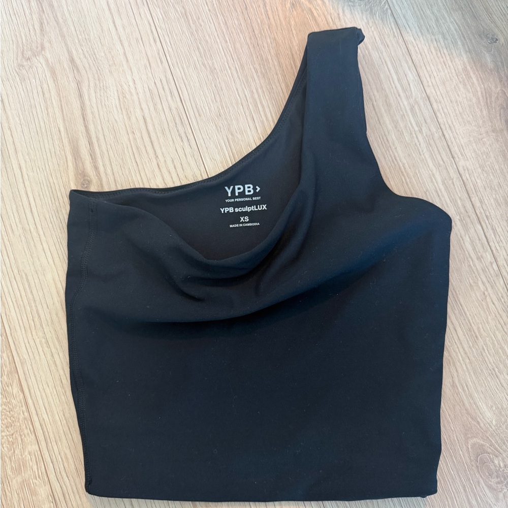 YPB Black One-Shoulder Women's Top